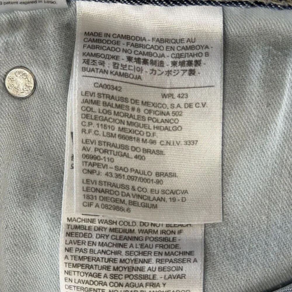 Men's Levi's 514 Straight Leg‎ Jeans Blue Jeans Size 38 x 33